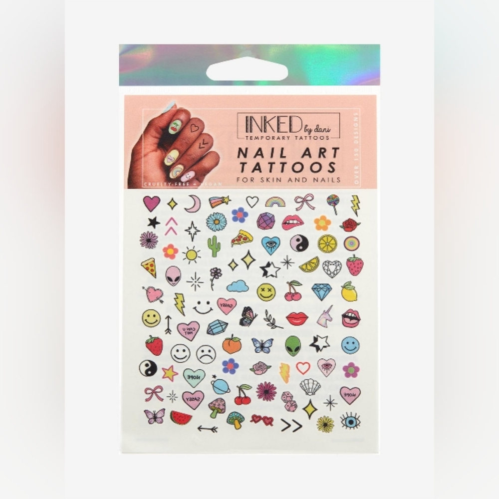 Y2K Icons Nail Sticker & Tattoo Sheet Set | Hot Topic